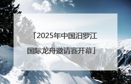 2025年中国汨罗江国际龙舟邀请赛开幕