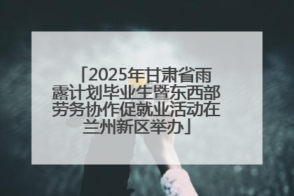 2025年甘肃省雨露计划毕业生暨东西部劳务协作促就业活动在兰州新区举办