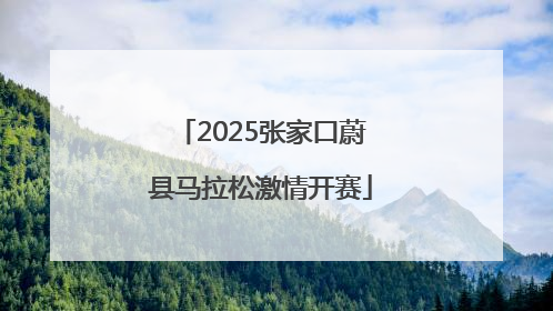 2025张家口蔚县马拉松激情开赛