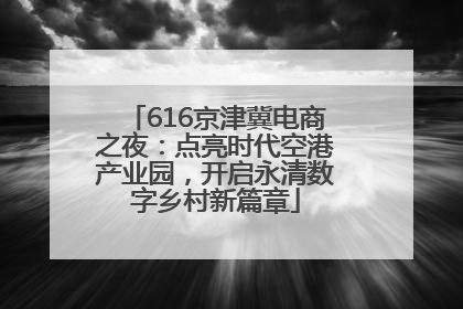 616京津冀电商之夜：点亮时代空港产业园，开启永清数字乡村新篇章
