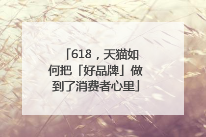 618，天猫如何把「好品牌」做到了消费者心里