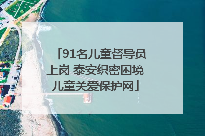 91名儿童督导员上岗 泰安织密困境儿童关爱保护网