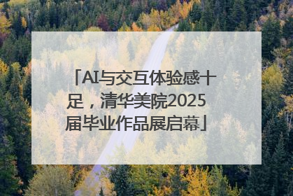 AI与交互体验感十足，清华美院2025届毕业作品展启幕
