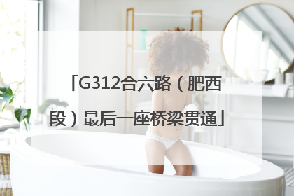 G312合六路（肥西段）最后一座桥梁贯通