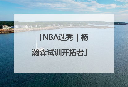 NBA选秀｜杨瀚森试训开拓者
